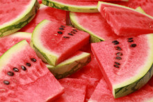 watermelon slices that may help to lower blood pressure