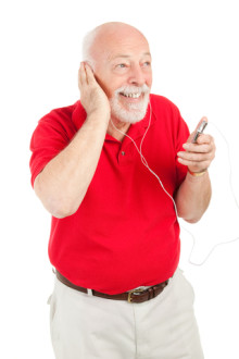 dementia patient listening to music