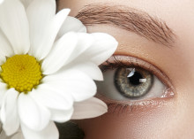 Woman's eyes illustrating eye health