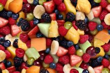 A fruit salad made of healthiest fruits